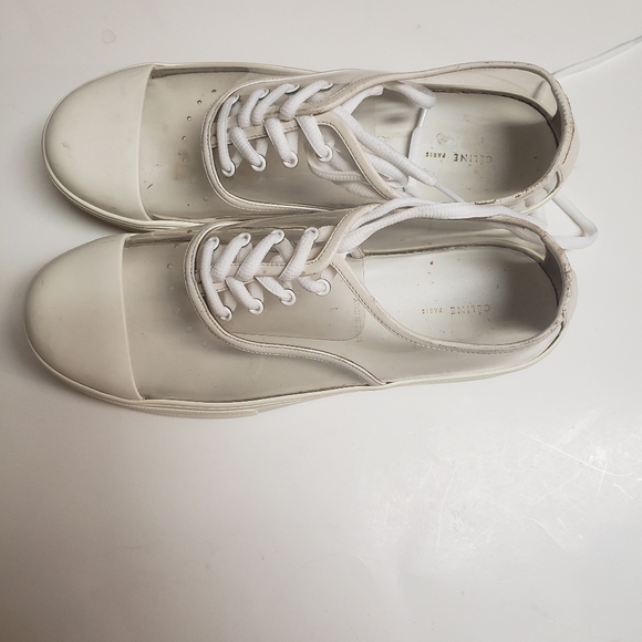 Celine Paris Leather Cap Toe Clear Sneaker - Picture 7 of 7